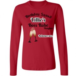 Ladies Relaxed Fit Basic Long Sleeve Tee