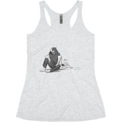 Ladies Slim Fit Super Soft Racerback Triblend Tank