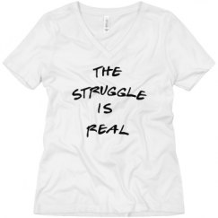 Ladies Relaxed Fit V-Neck Tee