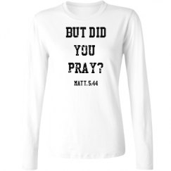 Ladies Relaxed Fit Basic Long Sleeve Tee