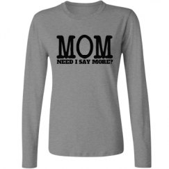Ladies Relaxed Fit Basic Long Sleeve Tee