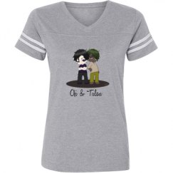 Ladies Relaxed Fit Vintage Sports Tee