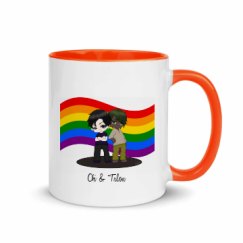 11oz Ceramic Mug with Color Inside