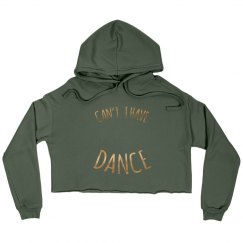 Cropped Sweatshirt - Gold Metallic font