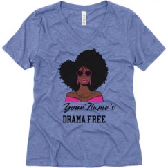 Ladies Relaxed Fit Super Soft Triblend V-Neck Tee