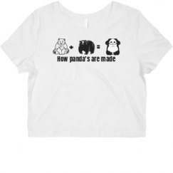 Ladies Slim Fit Crop Top Tee