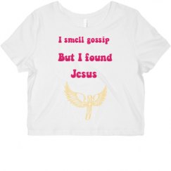 Ladies Slim Fit Crop Top Tee