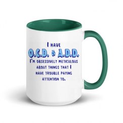 15oz Ceramic Mug with Color Inside