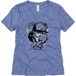 Ladies Relaxed Fit Super Soft Triblend V-Neck Tee