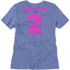 Ladies Relaxed Fit Super Soft Triblend V-Neck Tee