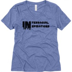 Ladies Relaxed Fit Super Soft Triblend V-Neck Tee