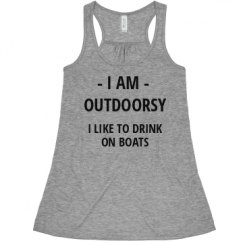 Ladies Flowy Racerback Tank