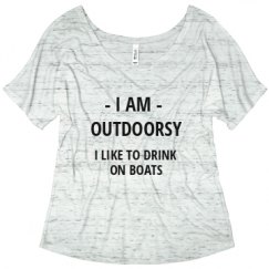 Ladies Flowy Slouchy Tee