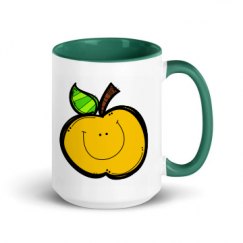 15oz Ceramic Mug with Color Inside