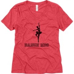 Ladies Relaxed Fit Super Soft Triblend V-Neck Tee