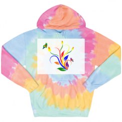 Unisex Tie-Dye Fleece Hoodie