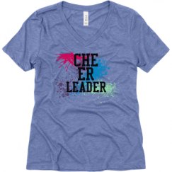 Ladies Relaxed Fit Super Soft Triblend V-Neck Tee