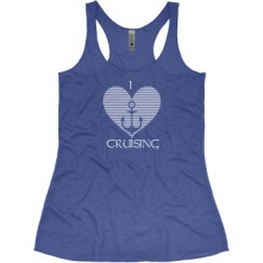 Ladies Slim Fit Super Soft Racerback Triblend Tank