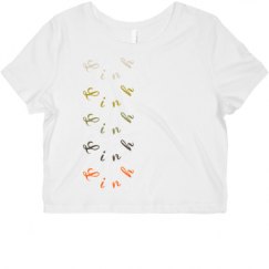 Ladies Slim Fit Crop Top Tee