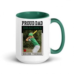 15oz Ceramic Mug with Color Inside