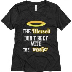 Ladies Relaxed Fit Super Soft Triblend V-Neck Tee