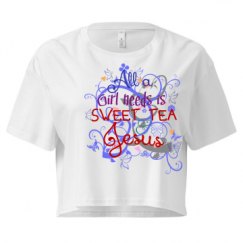 Ladies Festival Cali Crop Top Tee