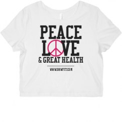 Ladies Slim Fit Crop Top Tee