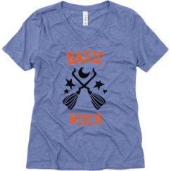 Ladies Relaxed Fit Super Soft Triblend V-Neck Tee