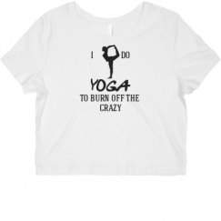 Ladies Slim Fit Crop Top Tee