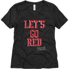 Ladies Relaxed Fit Super Soft Triblend V-Neck Tee