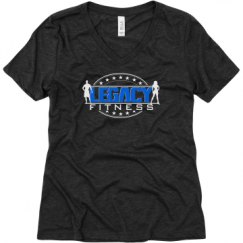 Ladies Relaxed Fit Super Soft Triblend V-Neck Tee