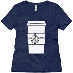 Ladies Relaxed Fit V-Neck Tee