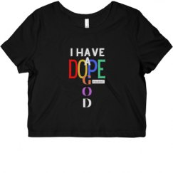 Ladies Slim Fit Crop Top Tee