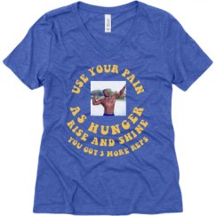 Ladies Relaxed Fit Super Soft Triblend V-Neck Tee