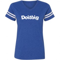 Blue sports custom T-shirt/w