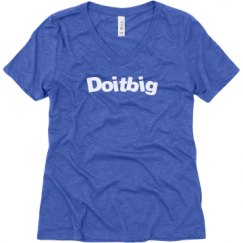 Ladies Relaxed Fit Super Soft Triblend V-Neck Tee