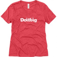 Ladies Relaxed Fit Super Soft Triblend V-Neck Tee
