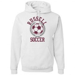 White hoodie ball with Laurel