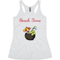 Ladies Slim Fit Super Soft Racerback Triblend Tank