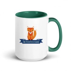 15oz Ceramic Mug with Color Inside