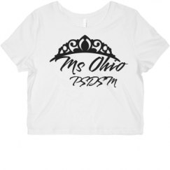 Ladies Slim Fit Crop Top Tee