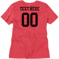 Ladies Relaxed Fit Super Soft Triblend V-Neck Tee