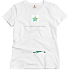 Im fly like a shooting star top green