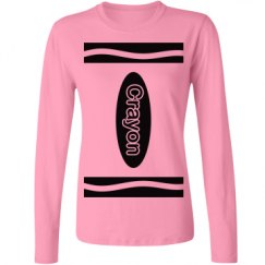 Ladies Relaxed Fit Basic Long Sleeve Tee