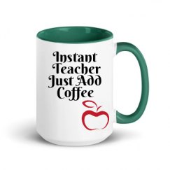 15oz Ceramic Mug with Color Inside