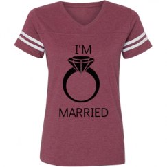 Ladies Relaxed Fit Vintage Sports Tee