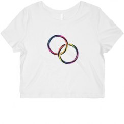 Ladies Slim Fit Crop Top Tee