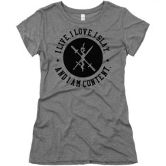 Ladies Slim Fit Super Soft Triblend Tee