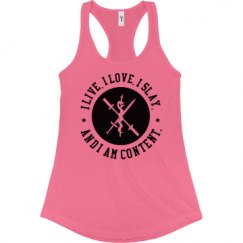 Ladies Slim Fit Racerback Tank Top