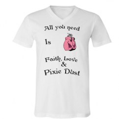 Unisex V-Neck Jersey Tee